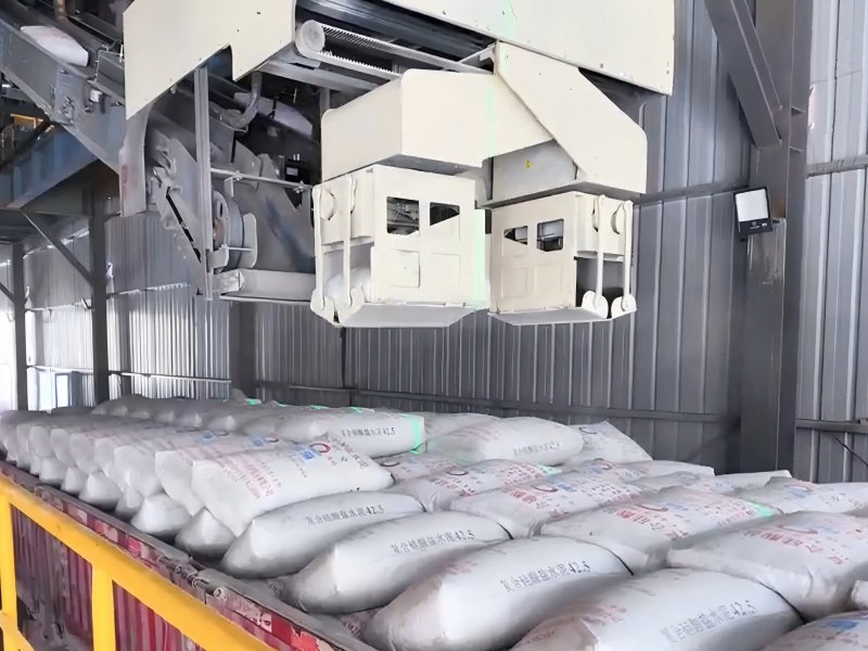 أول ماكينة ذكية لتحميل الأسمنت 